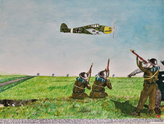 I explain to the officer of seeing God and commanding me to save myself and others. The lieutenant said not to talk about seeing God to the men or they will believe you have gone mad. “My advice to you is to forget it or you will be put away into a lunatic asylum.” The officer gave orders for the driver to report back to the Colonel at Dunkirk and No1 gun crew to join the rest of the ‘B’ troop at the bridge. The sergeant asked “ Shall we blow up the gun, Sir?” “No. The gun buster will be blowing up the last two guns.” Later a Messerschmitt 109 attacked us. My sergeant and Sgt/Major, myself began shooting at the ME109 in defiance.