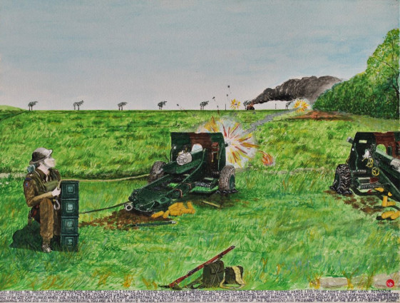 Just before the troop left my Sgt/Major asked me would I promise to him and my sergeant. No surrender to the enemy and to shake hands. I did. “You are aware what that means? Sgt/Major making promises, with our backs to the sea (fight on until death.)” “Yes, I know” replied the Sgt/Major. “I can understand my sergeant taken an oath with you after I told him what will happen to him if he got captured when we were in Belgium but I can’t understand you doing it.” Sgt/Major replied that “It would be a great honour to fight the enemy by your side and killing so many Germans as you did and not surrendering. You are a very brave soldier.” I was left alone again to blow up the last gun of the regiment and probably the last of the B.E.F. at 11.35am 1st June.