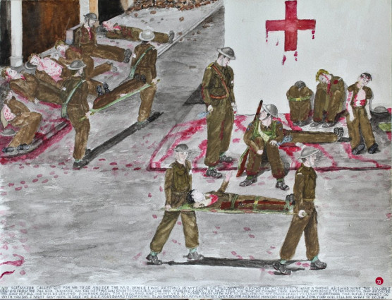 My Sgt/Major called out for me to go and see the M.O. While I was resting in my dune the M.O. gave me a packet of cigarettes to have a smoke as I had none. The soldier I rescued from the pillbox thanked me for getting him back to England as he was carried away. The M.O. told me that he cannot take anymore wounded to the hospital ship because the ship is full and will be leaving Dunkirk soon for England and I want you to come back with me to England and as my orderly but you must surrender your rifle.
“I cannot go with you, Sir. I must stay here to save the B.E.F. rear guard from being slaughtered. “
M.O. replied “There’s over 20,000 men here. How can you save them?”
“Only God will tell me what to do, Sir.”