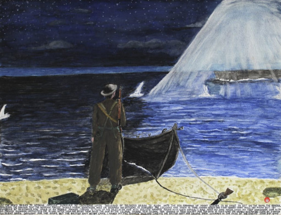 As the news began to spread around Dunkirk so thousand upon thousand of soldiers began to rush into the sea forming up many queues to be first to get on the ships. The General, realising the danger that the German forces would know something was up, ordered his officers to disburse the columns and them to take cover. When the time comes they will be picked out by numbers of regiments and leave in an orderly manner. I began to plug up the holes in the boat with bullets rapped with cloth, hoping it will keep out some water when my troop commander came with six French gunners. Instructing me to look after them and bring them into the ship by the colonel’s orders. Your Colonel took command of their Gun 75th for two days. So that’s what I’ve heard – gunfiring close by. I watch all night until daylight for the ships but the British Navy never came. I raised my fist towards England cursing the British Navy and calling them cowards in the face of the enemy. June 3rd 1940.