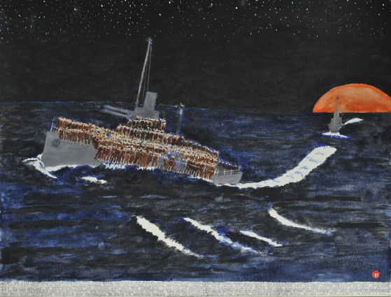 When we left Dunkirk, approximately ten thousand soldiers on each ship it was packed top to bottom that all front soldiers were ordered to sit down to make more room. So my feet was in the sea as the destroyer sunk so low. Later I looked back and saw the red glow of fire ball of Dunkirk. The sailors came to give us cocoa and rum. The sailor asked me “Do you know who the soldier who sent the message calling us British Navy cowards in the face of the enemy? We are not cowards.”
“What are you going to do with the soldier?”
“Me and my shipmates are going to throw him into the sea. (Now I am in trouble with the British Navy) “And the B.E.F. will throw you and shipmates overboard to join him. Why didn’t you come out yesterday to save us?”
“Because there were too many u-boats in the Channel.”
“Silence!” came the order “Do you want the u-boats to sink us all.”