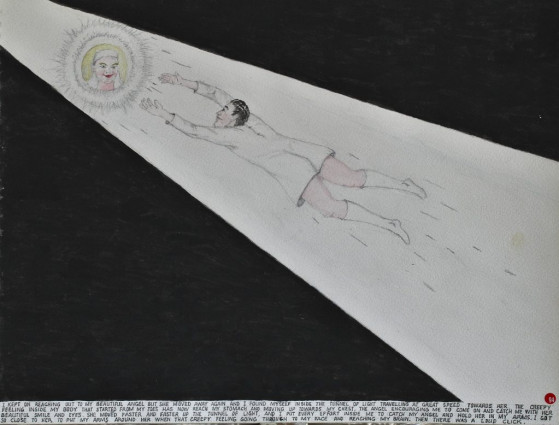 I kept on reaching out to my beautiful angel but she moved away again and I found myself inside the tunnel of light travelling at great speed towards her. The creepy feeling inside my body that started from my toes had now reached my stomach and moving up towards my chest, the angel encouraging me to come on and catch me with her beautiful smile and eyes. She moved faster and faster up the tunnel of light and I put every effort inside me to catch my angel and hold her in my arms. I got so close to her to put my arms around her when that creepy feeling going through to my face and reaching my brain. Then there was a loud click.