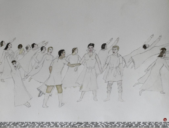 The souls kept on fleeing past me shouting at them, “Have you see my soul?” But no souls spoke. I realised that they cannot speak and have lost their voices. That is why it’s complete silence in heaven. Then a couple holding hands came close to me. I grabbed her arm and was surprised how firm and solid her arm was, like mine. The couple stopped instantly and I said, “I will not harm you. Have you seen my soul?” The female smiled at me. I asked, “Do you understand English nod your head up and down or sideways like this,” demonstrating myself. Their clothes were different they looked like Roman or Greek clothes of two thousand years ago. Then her male friend suddenly moved and grabbed my arm and wrenched it away from her. I was surprised at the amount of strength the soul has got. They flew off. She looked back smiling and waved goodbye.